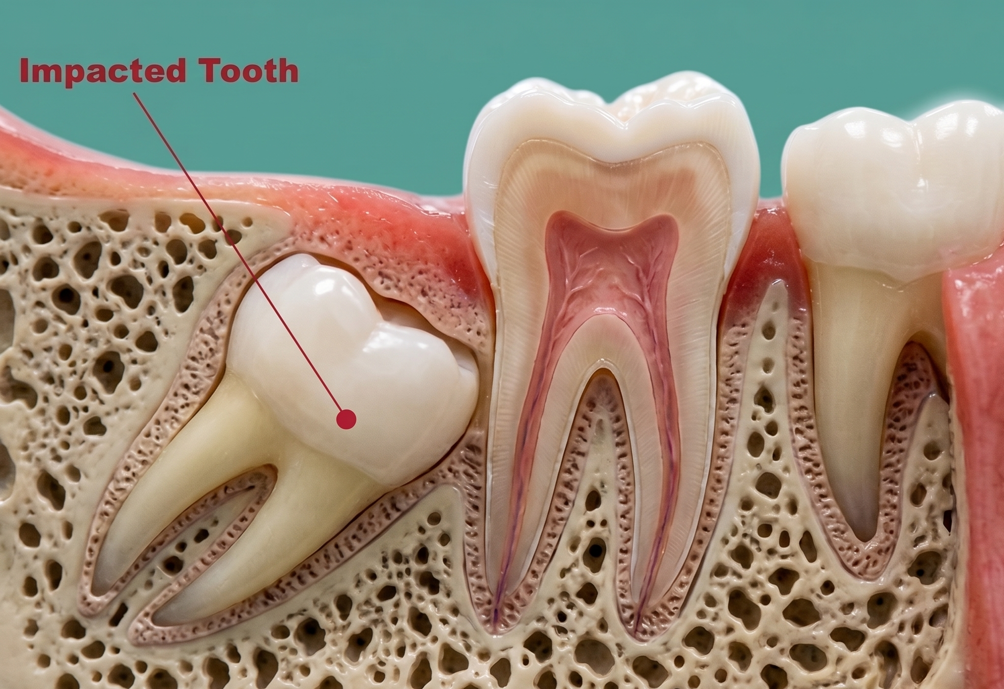 Wisdom Tooth extraction treatment illustration